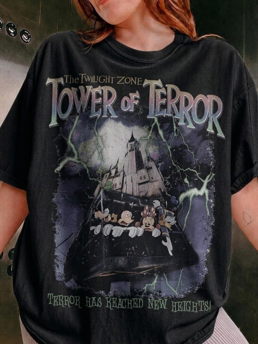 Vintage Tower of Terror Mickey Graphic Tee